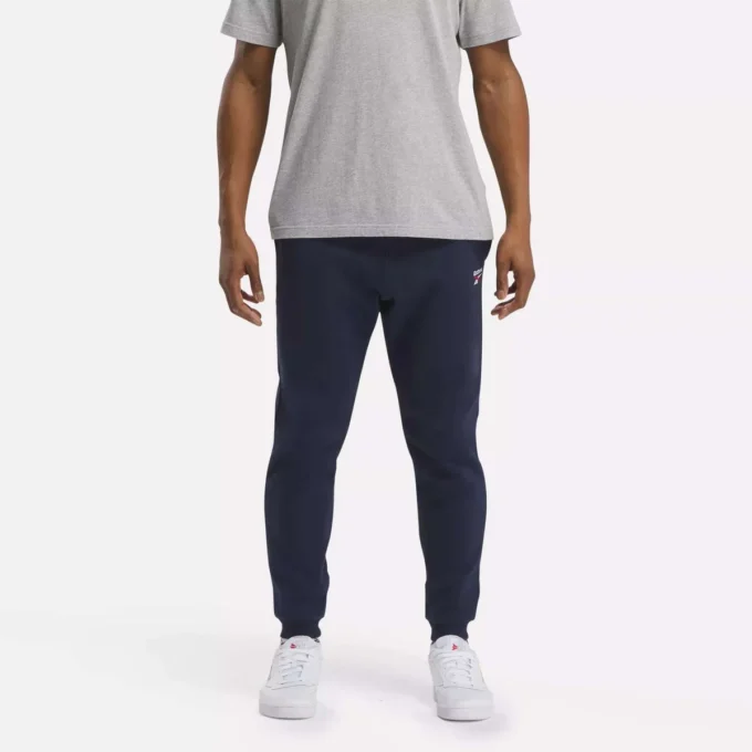 Men’s Reebok Identity Small Logo Fleece Joggers Men’s Reebok Identity Small Logo Fleece Joggers