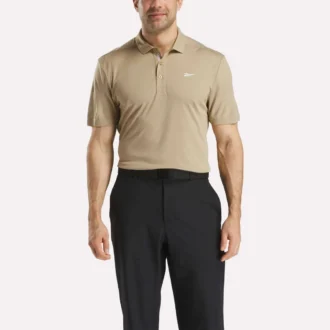 Men’s Short Sleeve Oxford Knit Pique Polo Shirt