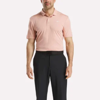 Men’s Short Sleeve Oxford Knit Pique Polo Shirt