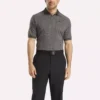 Men’s Short Sleeve Tonal Vector Jacquard Polo Shirt with Tipped Rib Trim Men’s Short Sleeve Tonal Vector Jacquard Polo Shirt with Tipped Rib Trim