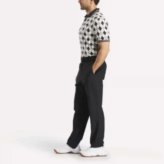 Men’s Short Sleeve Vector Argyle Print Polo