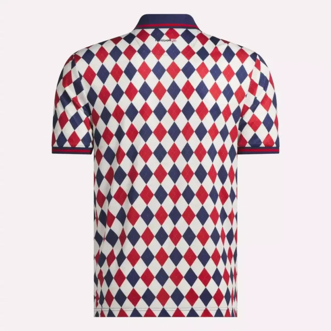 Men’s Short Sleeve Vector Argyle Print Polo Men’s Short Sleeve Vector Argyle Print Polo
