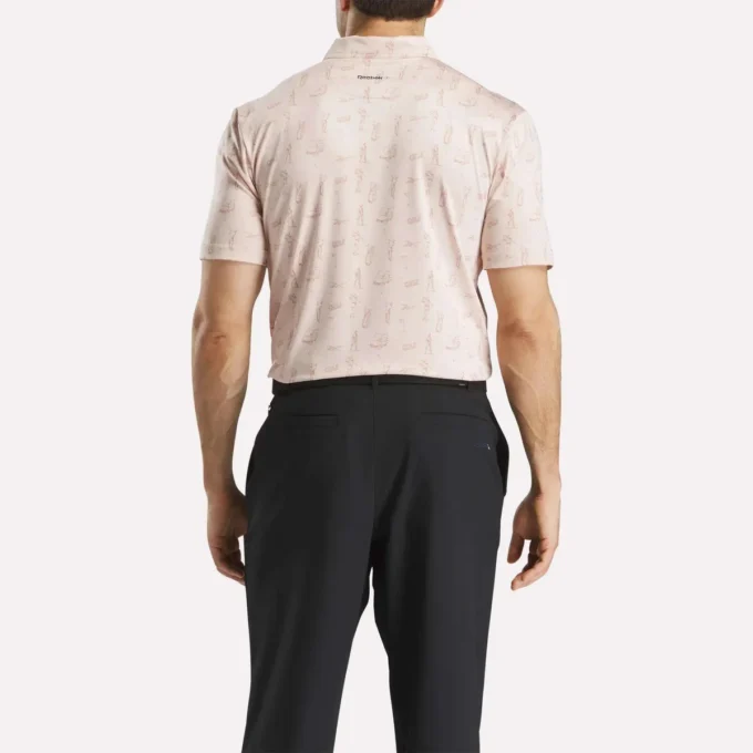 Short Sleeve Tournament Etching Print Polo Shirt Short Sleeve Tournament Etching Print Polo Shirt