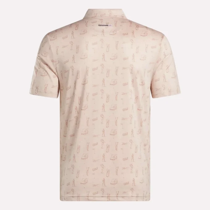 Short Sleeve Tournament Etching Print Polo Shirt Short Sleeve Tournament Etching Print Polo Shirt