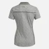 Women’s Cap Sleeve Johnny Collar Micro Floral Polo Shirt Women’s Cap Sleeve Johnny Collar Micro Floral Polo Shirt
