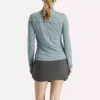 Women’s Long Sleeve Engineered Vector Jacquard 1/4 Zip Golf Pullover Top Women’s Long Sleeve Engineered Vector Jacquard 1/4 Zip Golf Pullover Top