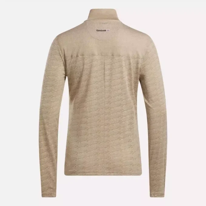Women’s Long Sleeve Engineered Vector Jacquard 1/4 Zip Golf Pullover Top Women’s Long Sleeve Engineered Vector Jacquard 1/4 Zip Golf Pullover Top