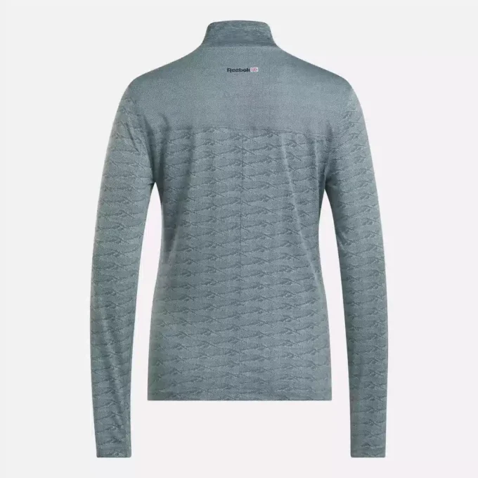 Women’s Long Sleeve Engineered Vector Jacquard 1/4 Zip Golf Pullover Top Women’s Long Sleeve Engineered Vector Jacquard 1/4 Zip Golf Pullover Top