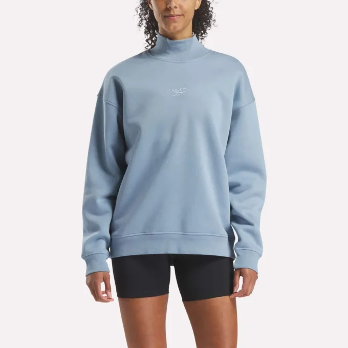 Women’s Longline Roll Neck Sweatshirt