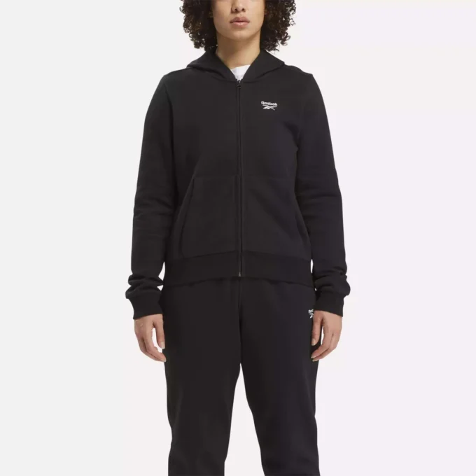 Women’s Reebok Identity Small Logo Fleece Full-Zip Hoodie Women’s Reebok Identity Small Logo Fleece Full-Zip Hoodie