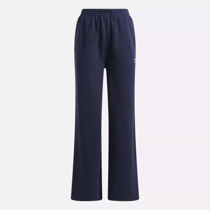 Women’s Reebok Identity Small Logo Fleece Wide Leg Pants Women’s Reebok Identity Small Logo Fleece Wide Leg Pants