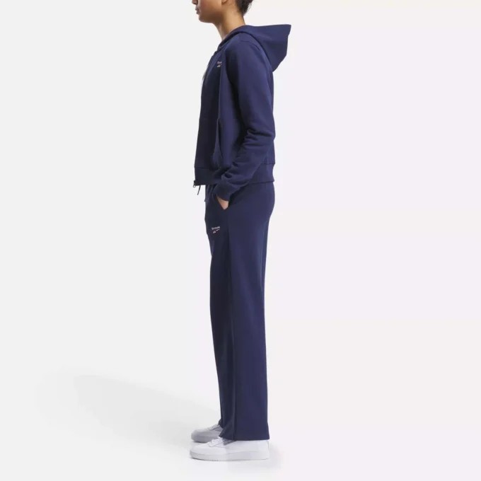 Women’s Reebok Identity Small Logo Fleece Wide Leg Pants Women’s Reebok Identity Small Logo Fleece Wide Leg Pants