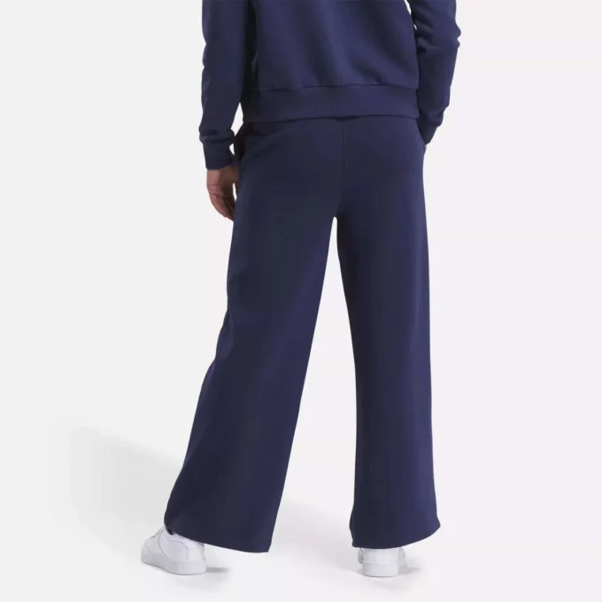 Women’s Reebok Identity Small Logo Fleece Wide Leg Pants Women’s Reebok Identity Small Logo Fleece Wide Leg Pants
