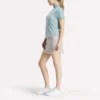 Women’s Short Sleeve 1/4 Zip Mini Argyle Print Top Women’s Short Sleeve 1/4 Zip Mini Argyle Print Top