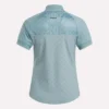 Women’s Short Sleeve 1/4 Zip Mini Argyle Print Top Women’s Short Sleeve 1/4 Zip Mini Argyle Print Top