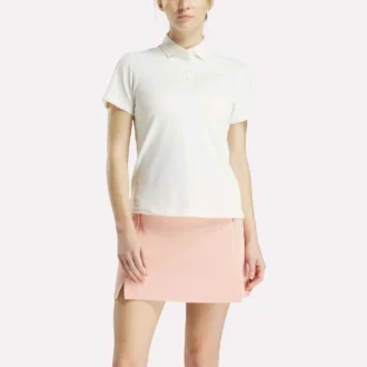 Women’s Short Sleeve Stretch Pique Placket Polo Shirt
