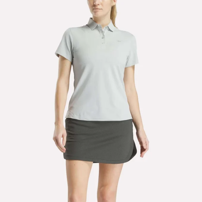 Women’s Short Sleeve Stretch Pique Placket Polo Shirt Women’s Short Sleeve Stretch Pique Placket Polo Shirt