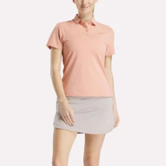 Women’s Short Sleeve Stretch Pique Placket Polo Shirt Women’s Short Sleeve Stretch Pique Placket Polo Shirt