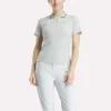 Women’s Short Sleeve Zip Bodycon Golf Polo Shirt Women’s Short Sleeve Zip Bodycon Golf Polo Shirt