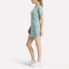Women’s Short Sleeve Zip Bodycon Golf Polo Shirt Women’s Short Sleeve Zip Bodycon Golf Polo Shirt