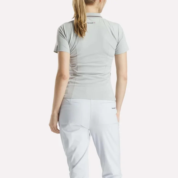 Women’s Short Sleeve Zip Bodycon Golf Polo Shirt Women’s Short Sleeve Zip Bodycon Golf Polo Shirt