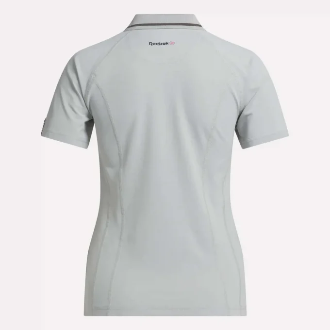 Women’s Short Sleeve Zip Bodycon Golf Polo Shirt Women’s Short Sleeve Zip Bodycon Golf Polo Shirt
