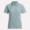 Women’s Short Sleeve Zip Bodycon Golf Polo Shirt Women’s Short Sleeve Zip Bodycon Golf Polo Shirt
