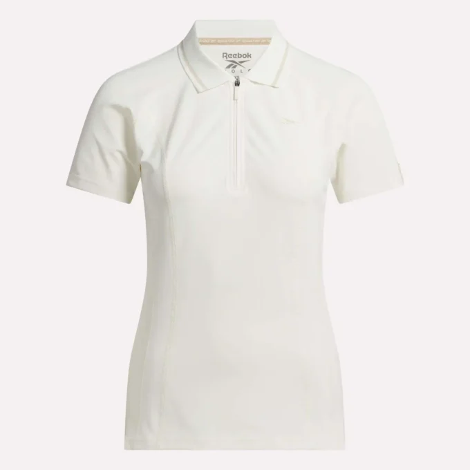 Women’s Short Sleeve Zip Bodycon Golf Polo Shirt Women’s Short Sleeve Zip Bodycon Golf Polo Shirt