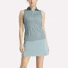 Women’s Sleeveless Tonal Vector Jacquard Golf Polo Shirt Women’s Sleeveless Tonal Vector Jacquard Golf Polo Shirt