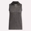 Women’s Sleeveless Tonal Vector Jacquard Golf Polo Shirt Women’s Sleeveless Tonal Vector Jacquard Golf Polo Shirt