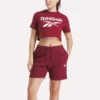 Women’s Two-Color Logo Crew Cropped Short Sleeve Tee