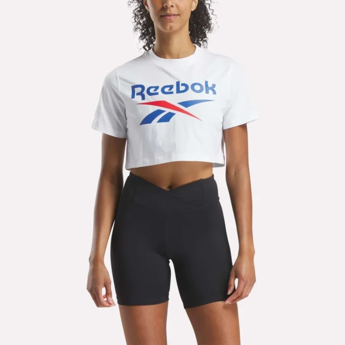 Women’s Two-Color Logo Crew Cropped Short Sleeve Tee Women’s Two-Color Logo Crew Cropped Short Sleeve Tee