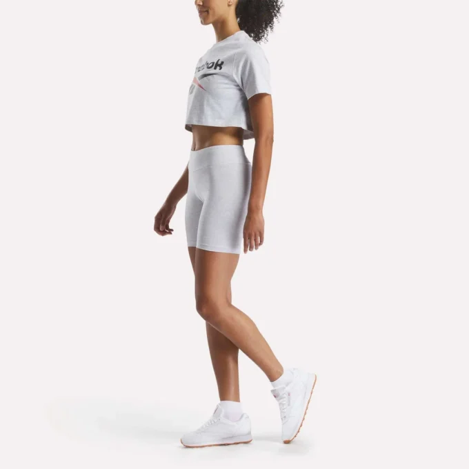 Women’s Two-Color Logo Crew Cropped Short Sleeve Tee Women’s Two-Color Logo Crew Cropped Short Sleeve Tee