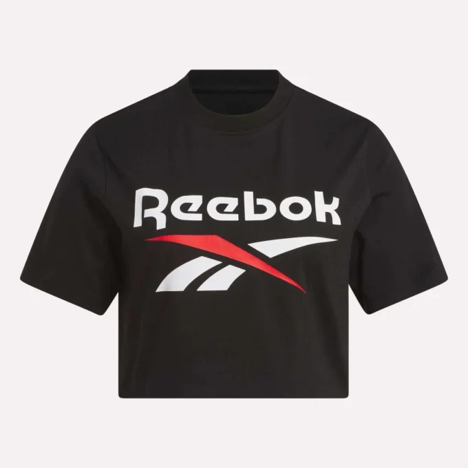 Women’s Two-Color Logo Crew Cropped Short Sleeve Tee Women’s Two-Color Logo Crew Cropped Short Sleeve Tee